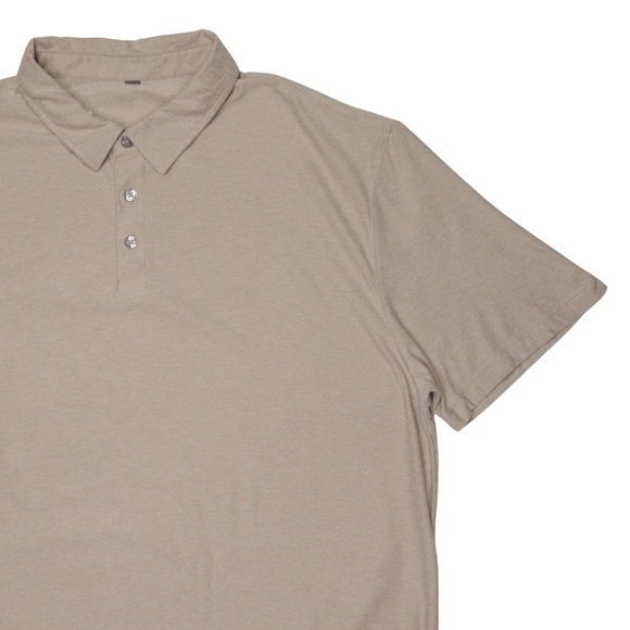 Vuori Polo Mens XL Brown Strato Tech Stretch Performance Golf Shirt V188 - Picture 3 of 11